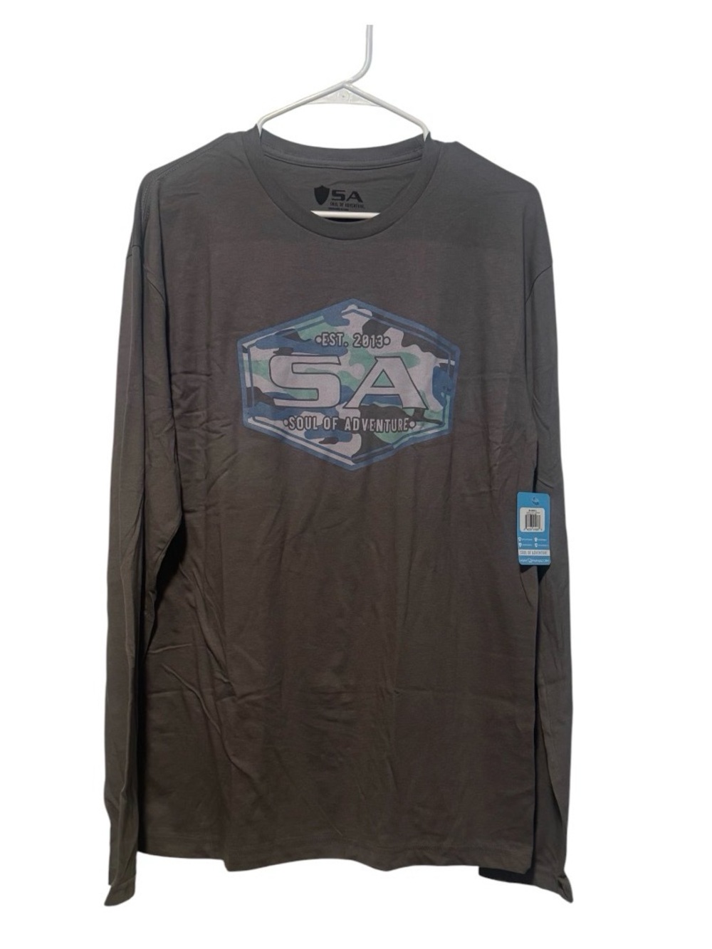 Soul of Adventure Men's Long Sleeve T-Shirt - Gray NWT